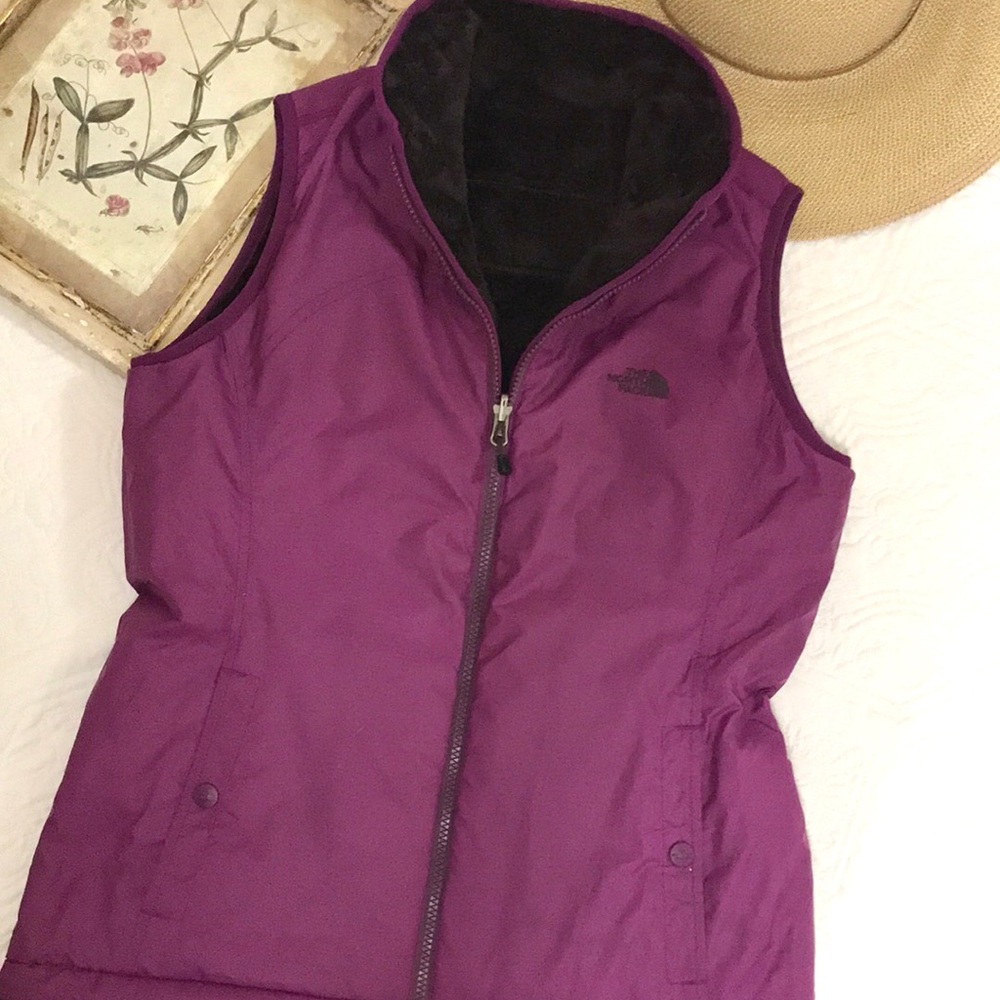 The North Face Mossbud Reversible Vest Purple Medium